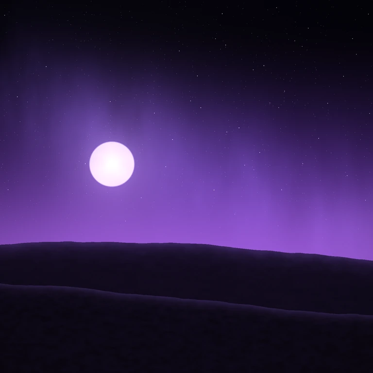 Moonrise over dunes